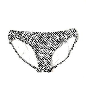 BLACK & WHITE BIKINI BOTTOM SIZE MEDIUM